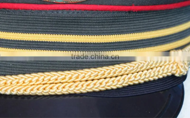 custom ribbon formal military navy hat, airforce captain hat