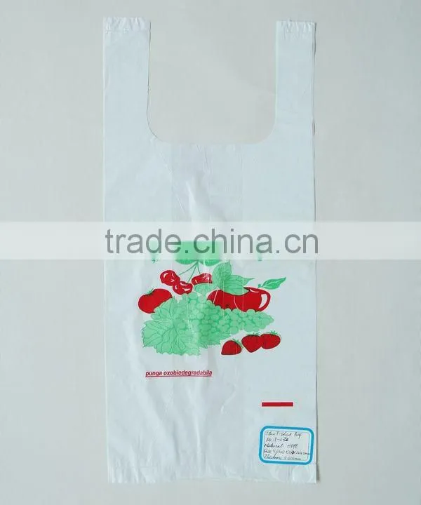 Cornstarch PE Plastic Vest Packing Bags