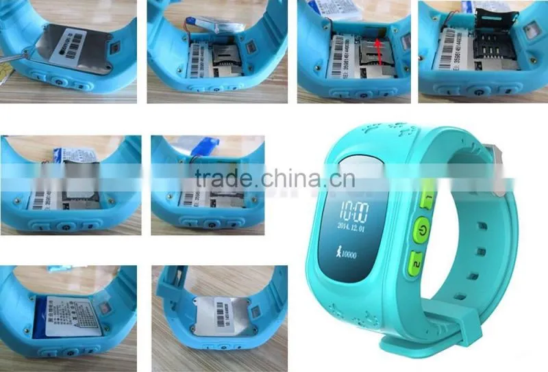 Silicone WIFI Wrist Cell Phone Watch For Kids Watch Phone With SOS Phone Call GPS Tracker