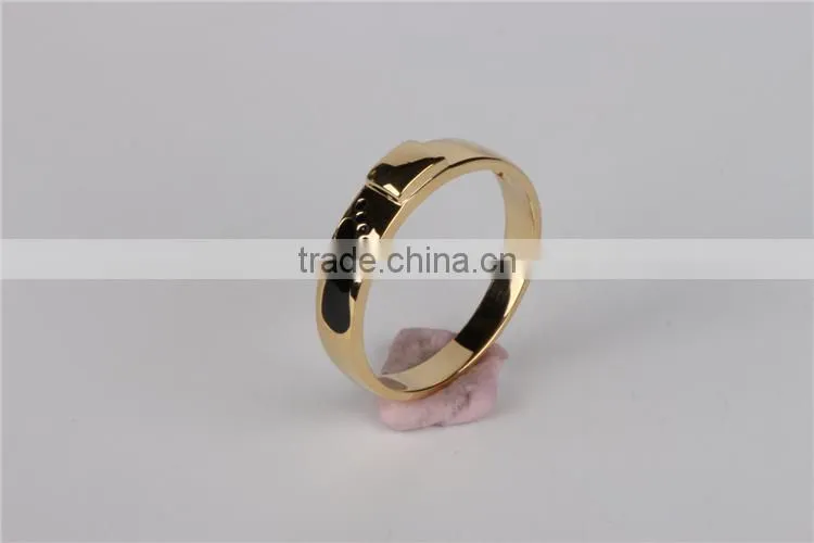 fashion jewelry gold plated enamel girl rings