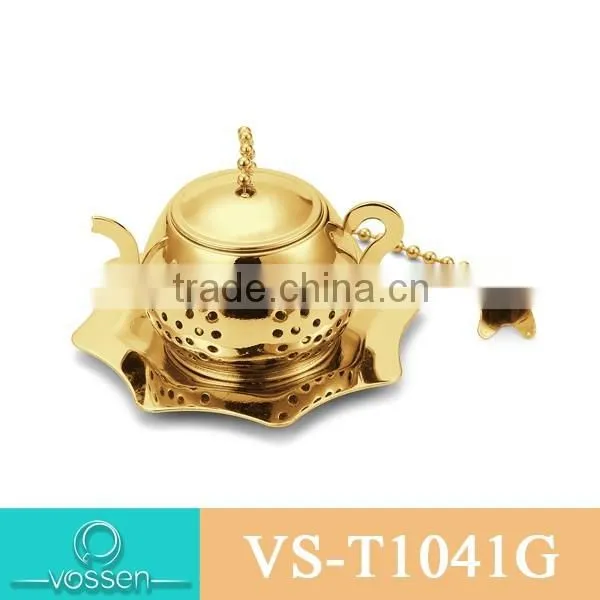 Silver plating gift box shaped tea infuser