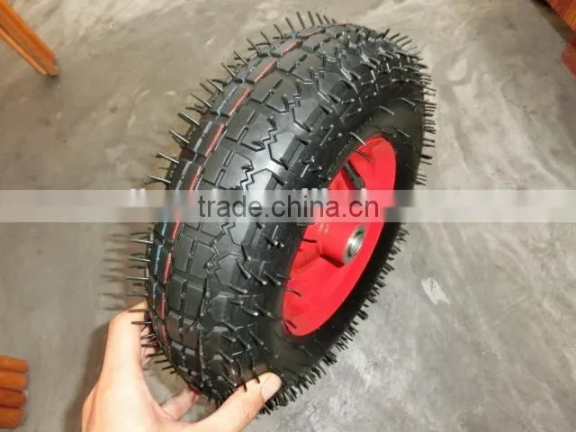 4.00-6 wheelbarrow rubber wheel / rubber tyre 4.00-6