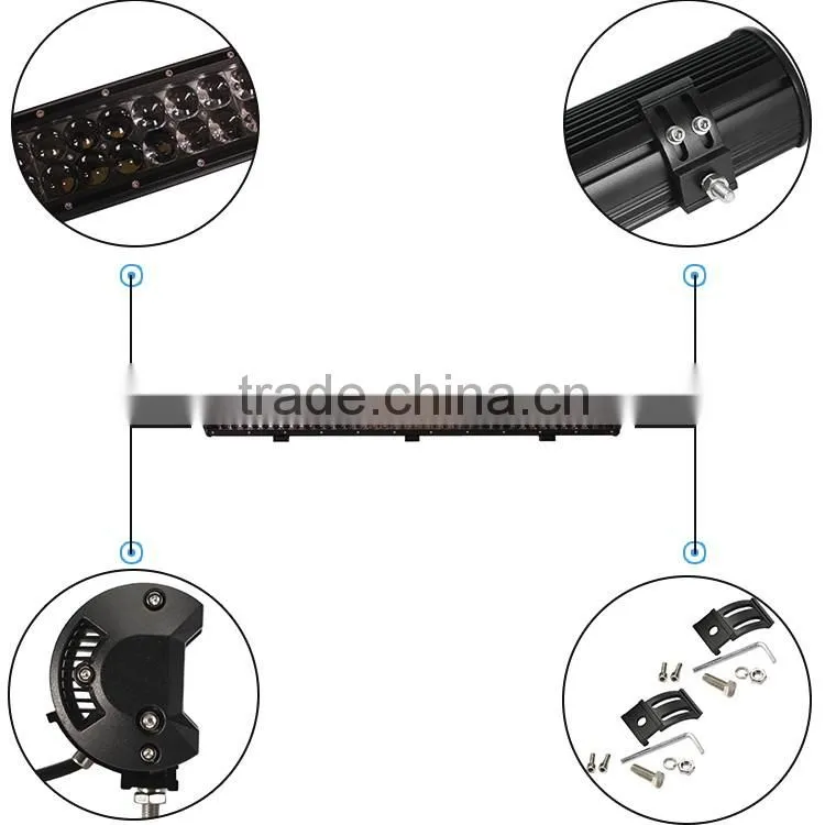 390W car led warning light bar waterproof combo beam led offroad light bar