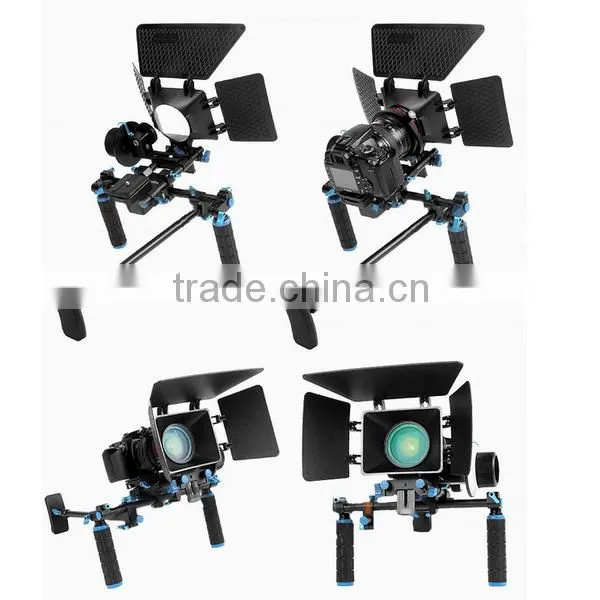 Commlite Video Camera System Kit Video Rig + Follow focus + Matte box