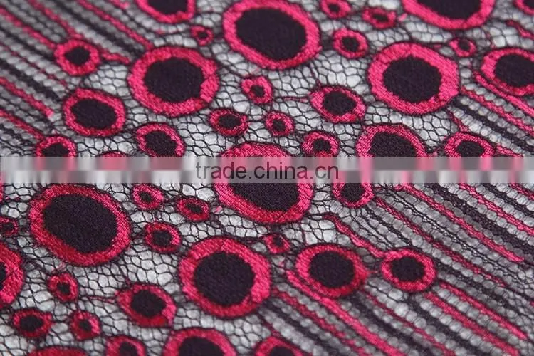 Cheap african organza 3d flower embroidered lace extender fabric for sale