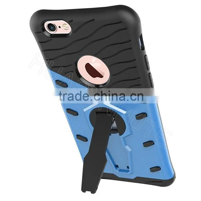 Hybrid Shockproof Hard TPU + PC Case Cover For iPhone6/6S, Stand Case Cover For iPhone6/6S