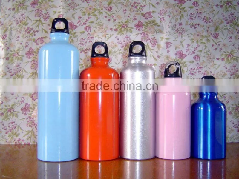 different sizes aluminum material promotional gift OEM water bottle