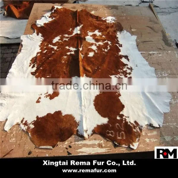 factory wholesale cow skin rug in high quality