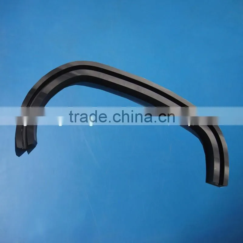 CNC machined plastic uhmw-pe polyethylene bending guide rail