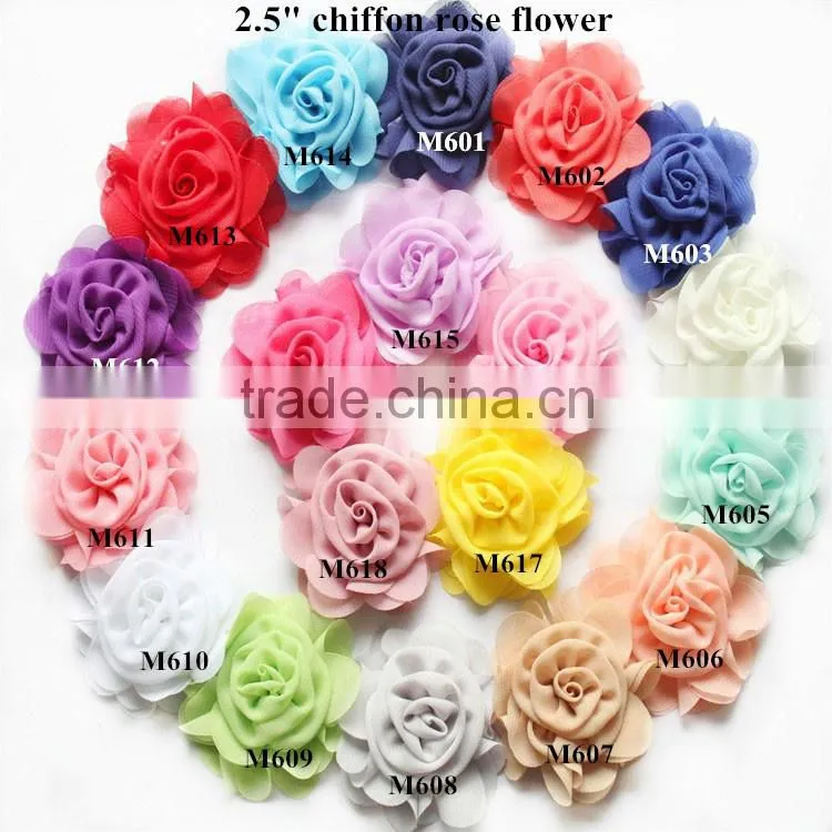 Butterfly shabby trim, pearl chiffon flower