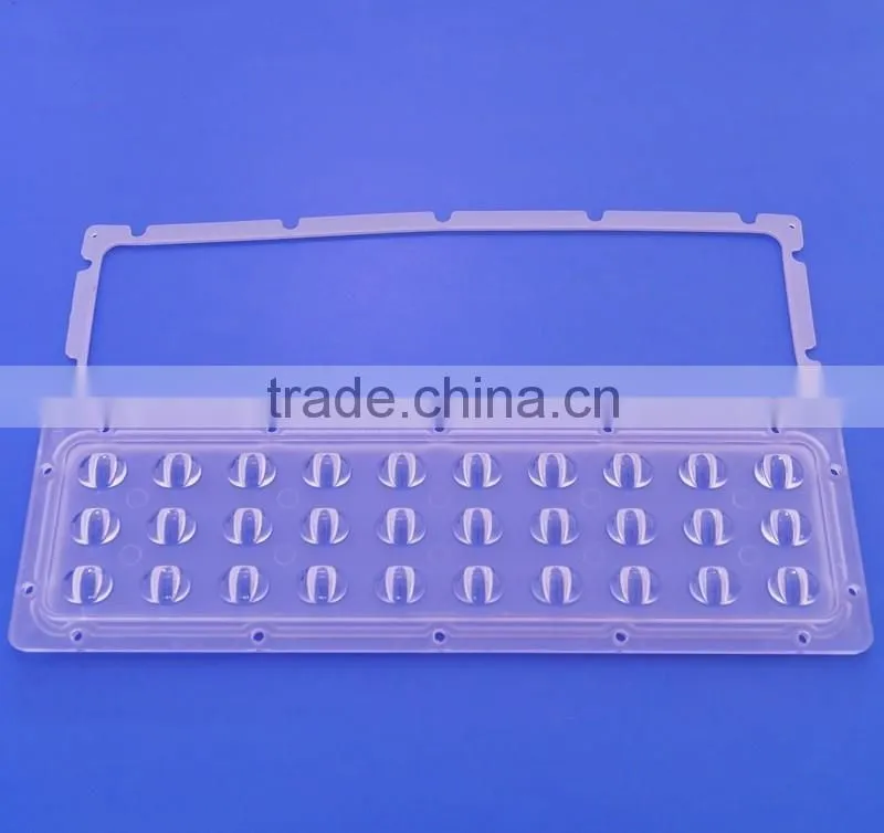 30w LED aluminium PCB Plate with Array Streetlight lens Asymmetric
