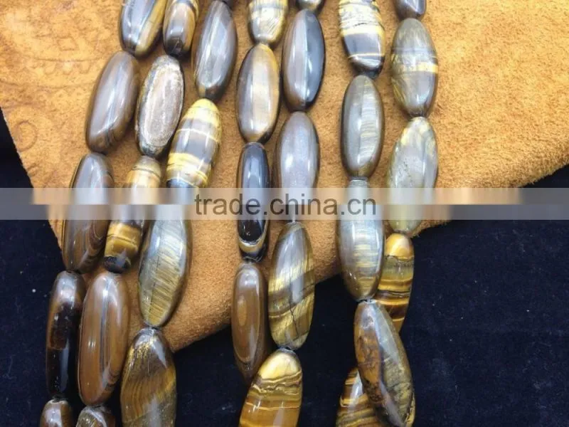 NO PS!!Factory Price Natural Stone Marquise Shape Yellow Tiger Eye Stone Beads