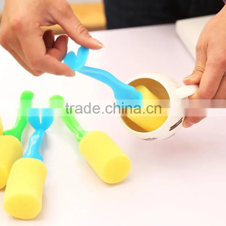 M059 Interesting cartoon washing brush sponge Clean cup brush glass brush