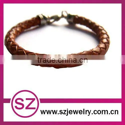 pub0036 new fashion leather wrap magnetic clasp bracelet