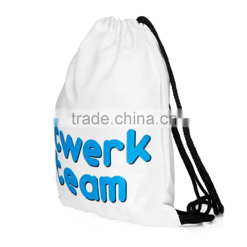 High Quality Custom 3D Print Wholesale Polyester Fabric Folding Shopping Bag