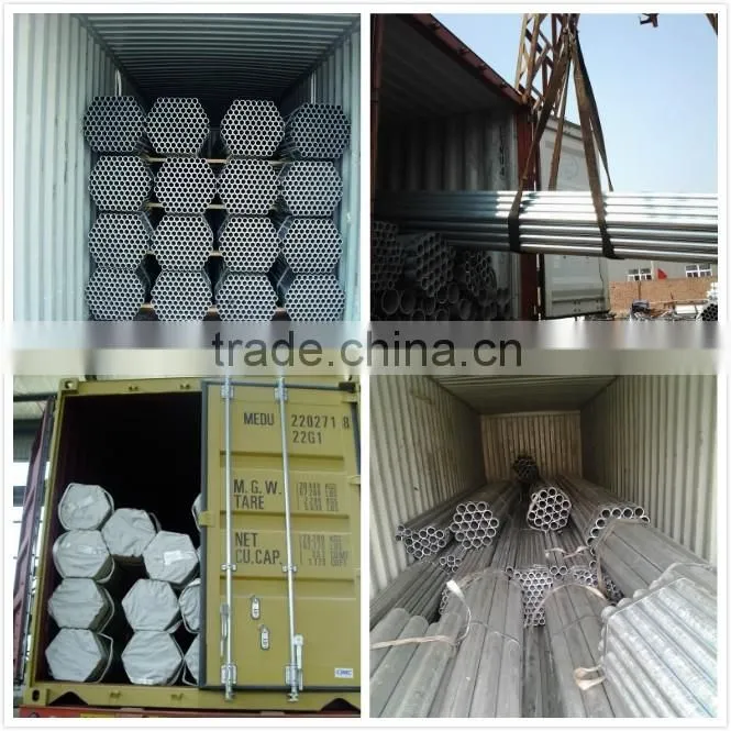 China Suppliers round welded black ERW pipe steel tube