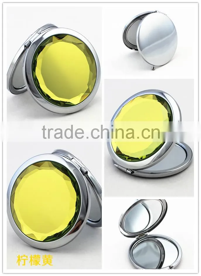 Promotional metal cosmetic mirrors /pocket mirror/compact mirror can add your own logo