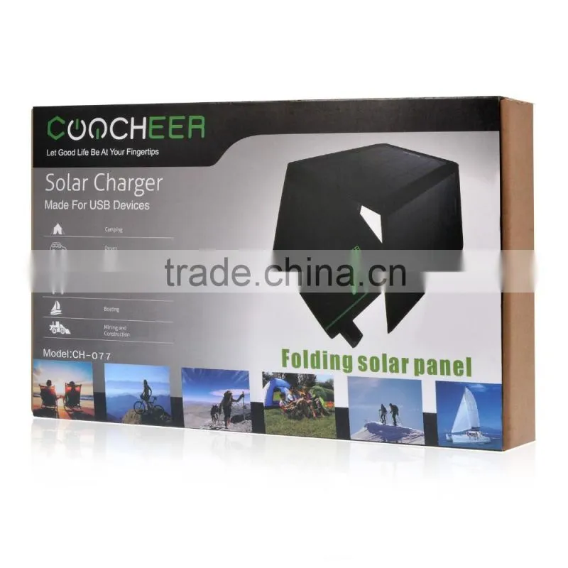 CooCheer 7W Solar Charger with USB Port (Foldable, Portable, High Technology) AM000077