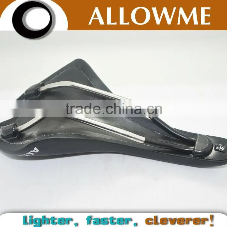 allowme 143mm soft comfortable titanium super light imitation leather MTB bicycle saddle manufactures
