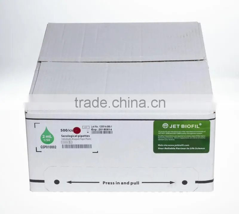 Serological Pipets in Bulk Package