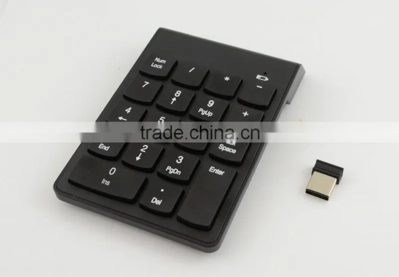 wifeless 2.4 GHZ numeric keypad small digital keyboard