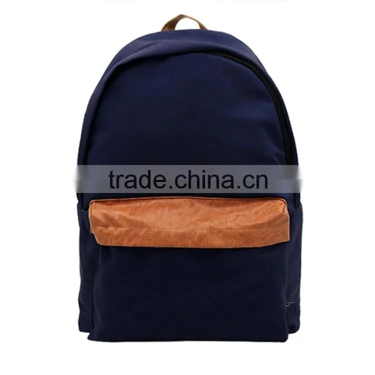 Canvas polyester leisure backpack bag 30-40L capacity daily using backpack