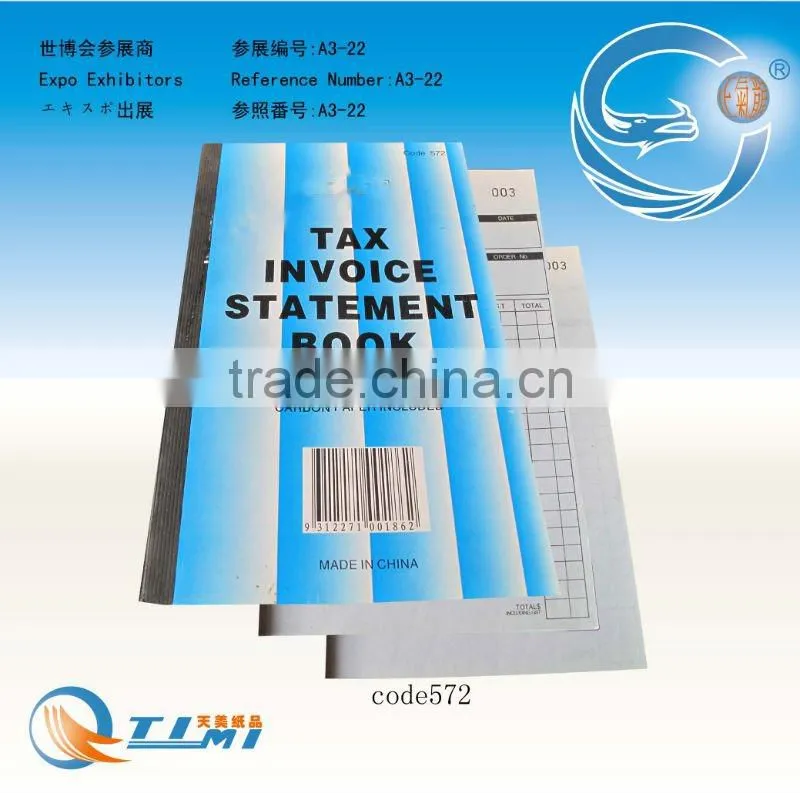 Tax Invoice Statement Book,cash receipt book,restaurant small docket book,docket book,phone message book