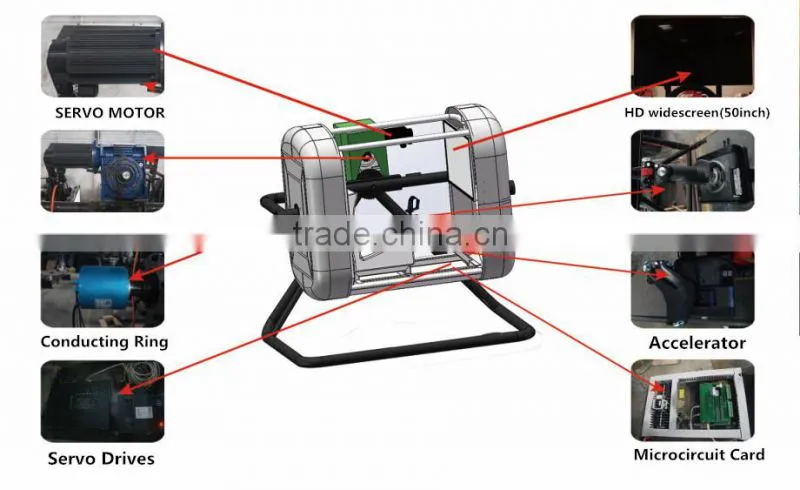 China flight simulator game machine for amusement park