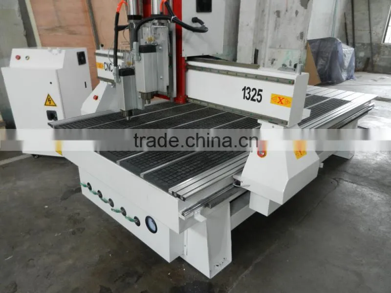 Pneumatic tool change CNC router G1325 Italy HSD spindle
