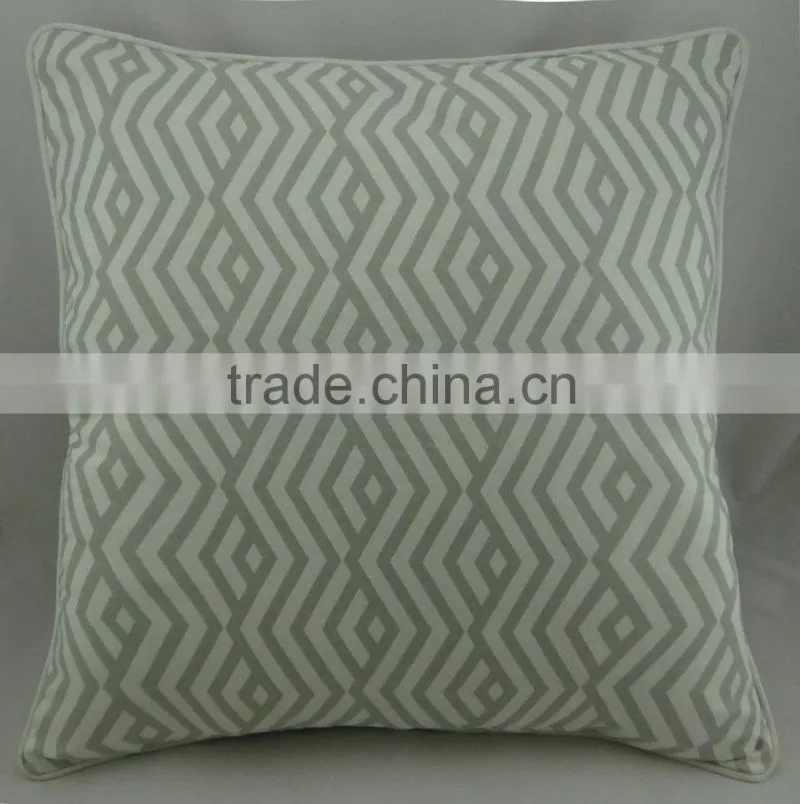 Geometry printed cotton decorative chair cushion
