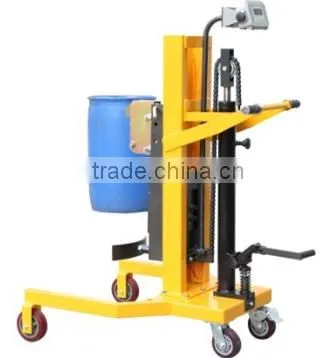 Hydraulic manual hand lift pallet oil drum stacker