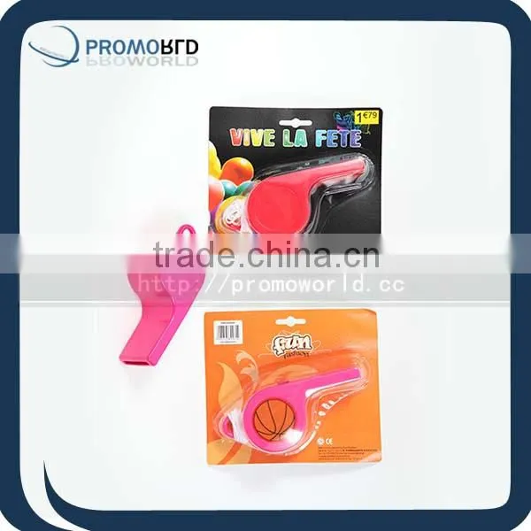 Football falt whistle Falt whistle with ring Cheap whistle flat
