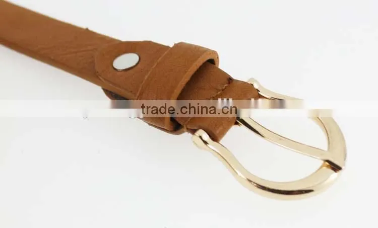 Women's fashion pu leather shiny rhinestone belt with shiny gold buckles in yiwu