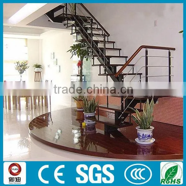 Modern curve desigh stainless steel staircase models used in UK