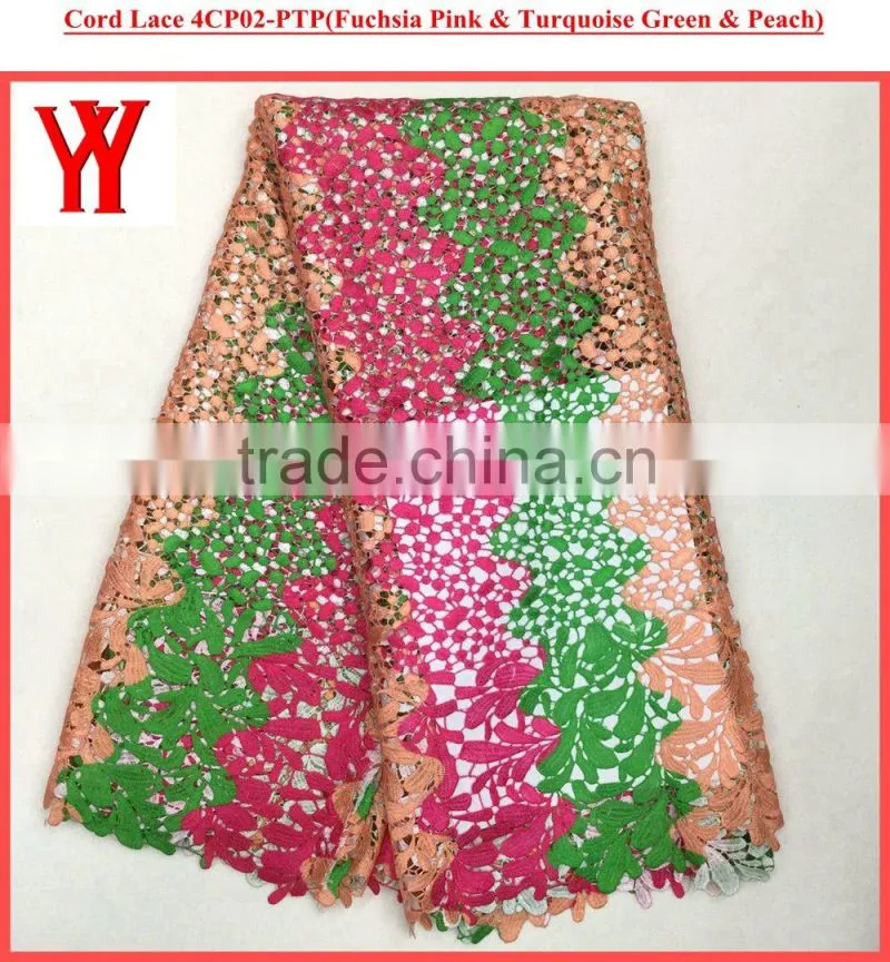 Hot selling african embroidery lace cord lace fabric supplier indian fabric wholesale