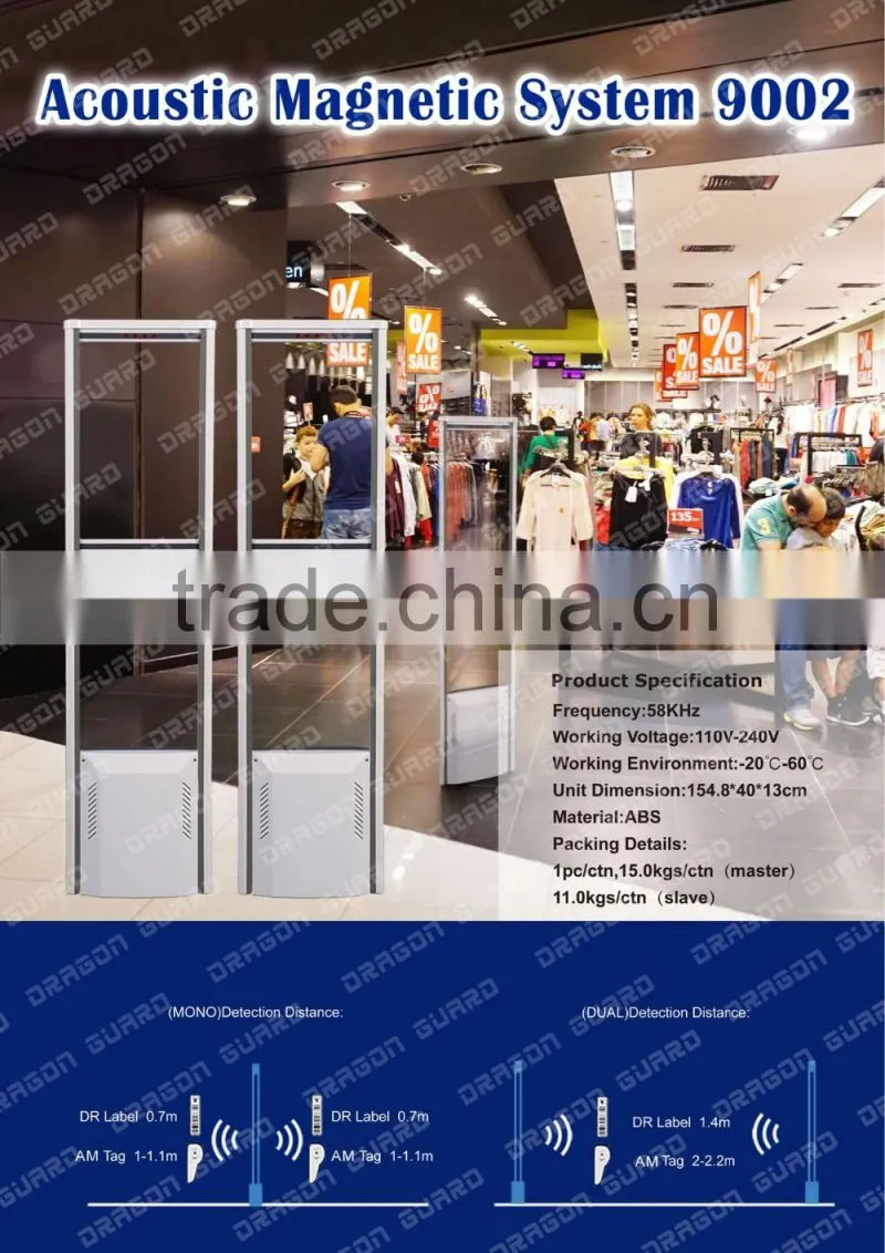Security shop gate eas system antenna, eas am system 58khz, eas alarm system am antenna