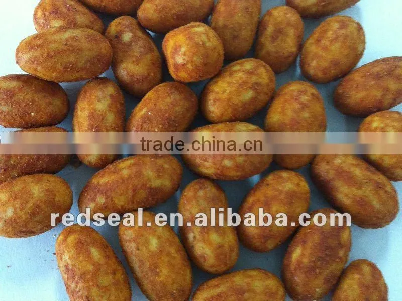Soft cajun flavor coated peanuts