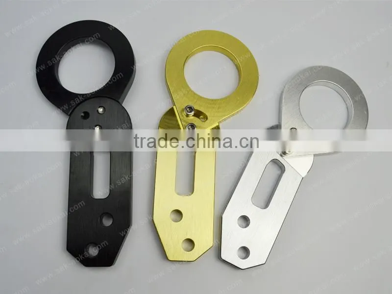 Rear Tow Hook Anodized Billet Cnc Aluminum Universal