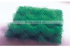 green plastic garden mat