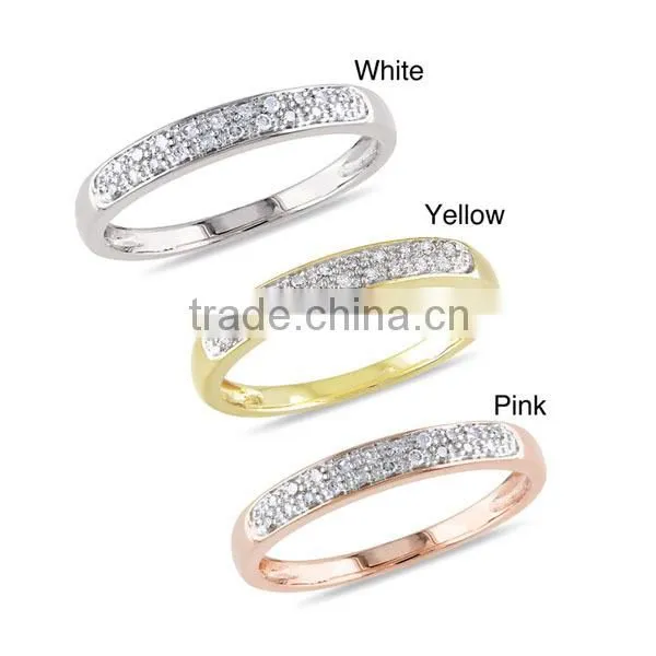 Shiny pave setting 925 sterling silver Jewels gilded CZ Band