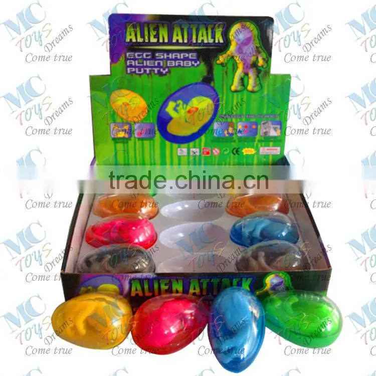 Novel crystal slime toy /alien baby slime toy /galaxy putty slime toy /magic putty toys /egg putty toy