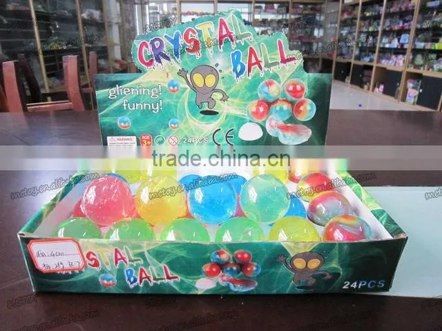 LOW PRICE novelty magic crystal ball putty slime baby toys 4cm 24pcs/box a variety of colors