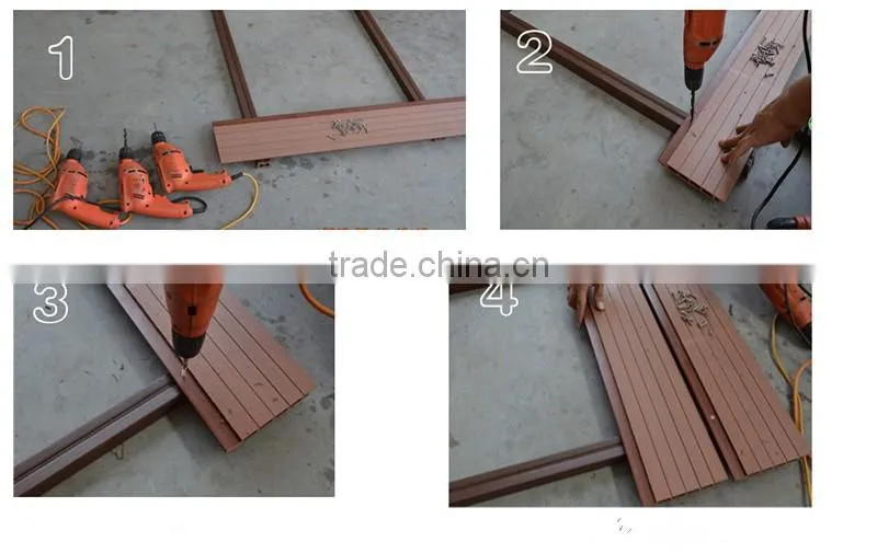 WPC panel for wall cladding made of wood plastic composite