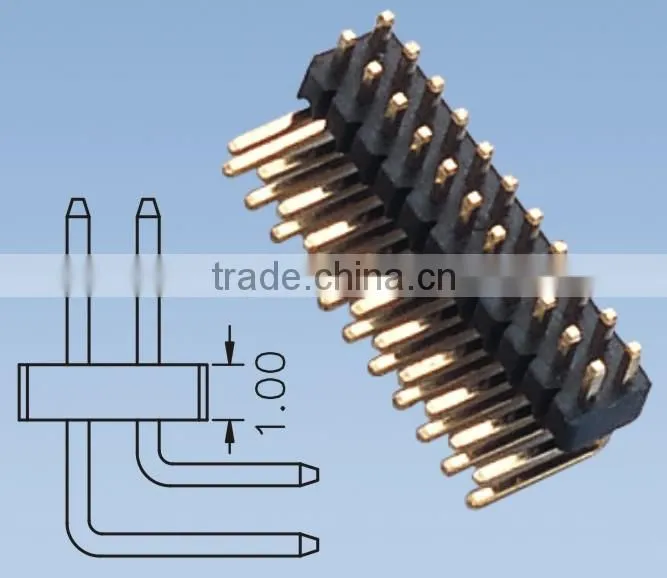 Pitch 1.0mm Single Row Pin Header SMT H=1.0