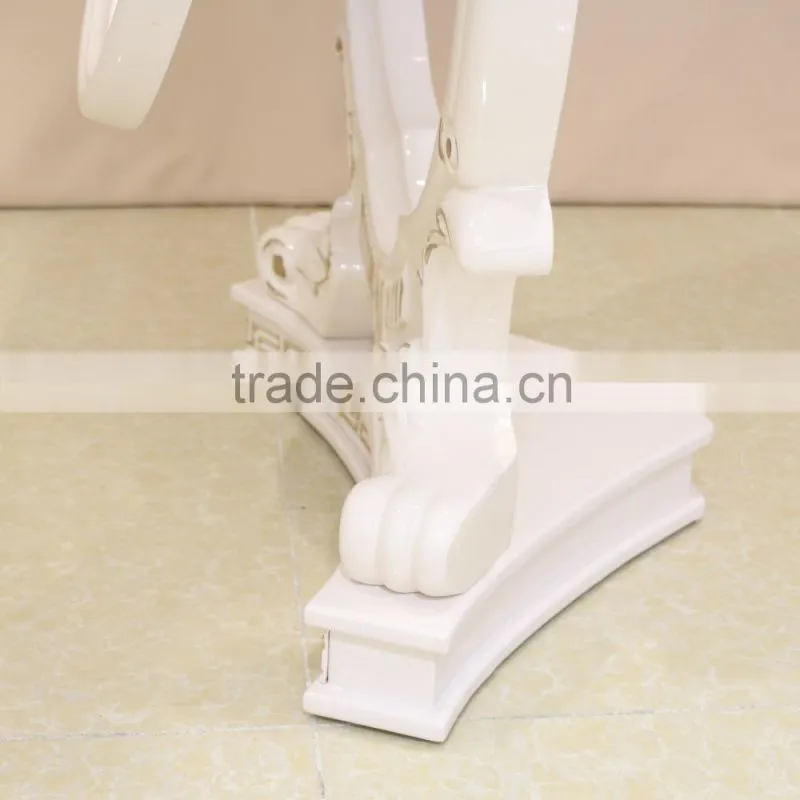 Elegant modern wood dress mirror with stand