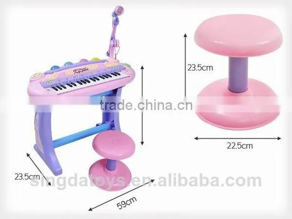 2014 Newest Funny Kids Electronic organ Toy With Microphone & Chair