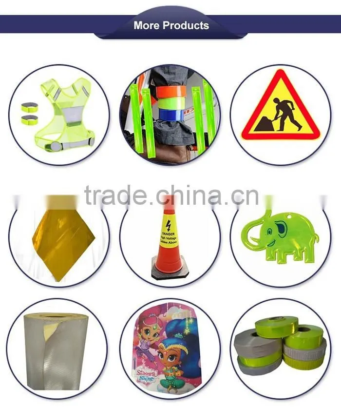 soft PVC type Commercial grade reflective sheeting for traffic sign