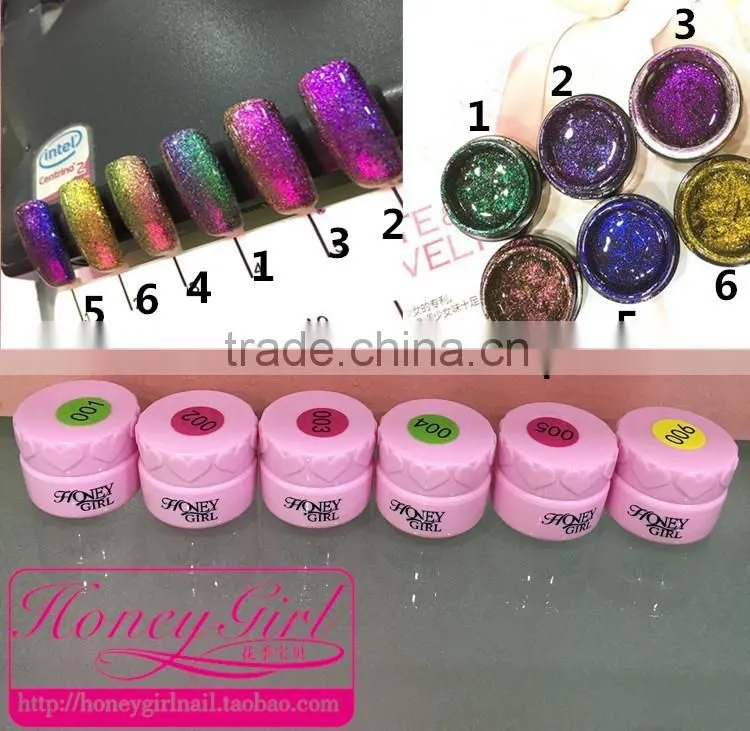 5g New Arrival Chameleon Cat Eye Gel Nail Polish Soak Off UV Color Gel