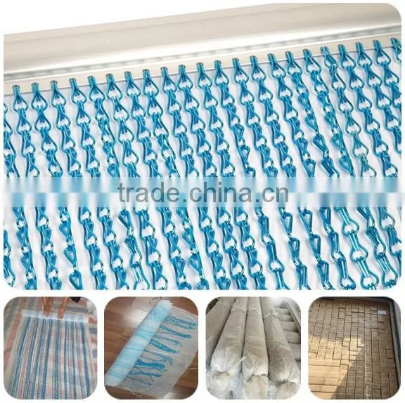Anodized chain link Curtain / Decorative metal chain link mesh curtain