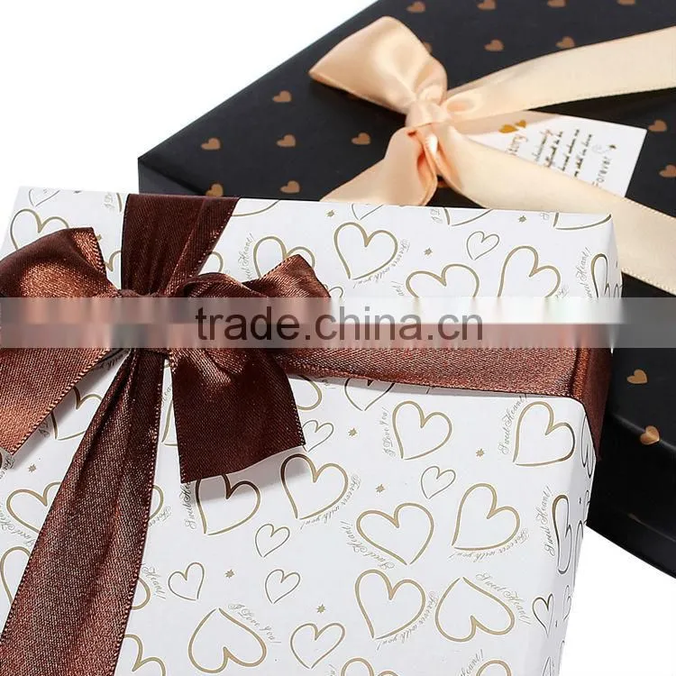 Top quality New design Natural paper bow tie box wholesale